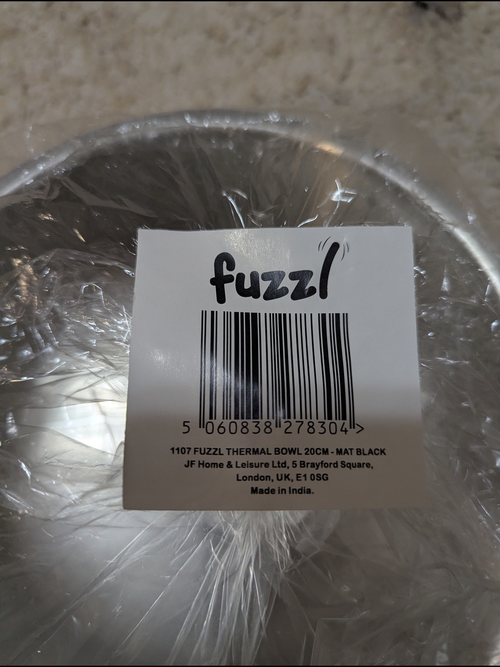 Fuzzl Thermal Bowl - Matte Black